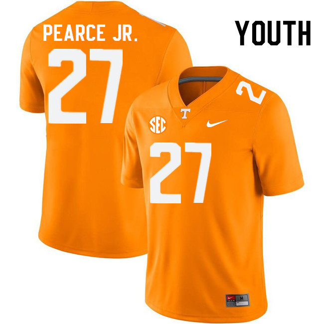 Youth #27 James Pearce Jr. Tennessee Volunteers College Football Jerseys Stitched Sale-Orange - Click Image to Close